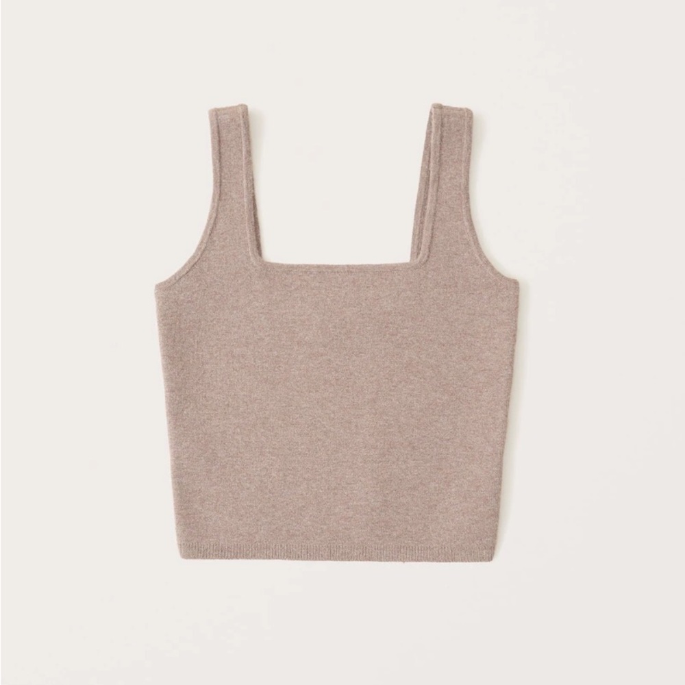 Abercrombie & Fitch LuxeLoft Square neck cropped Tank (small)